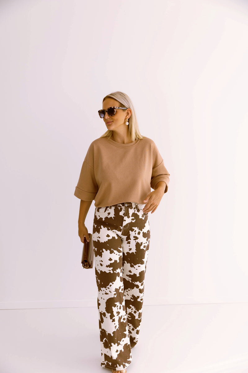 - Thibx Camel Sweater
