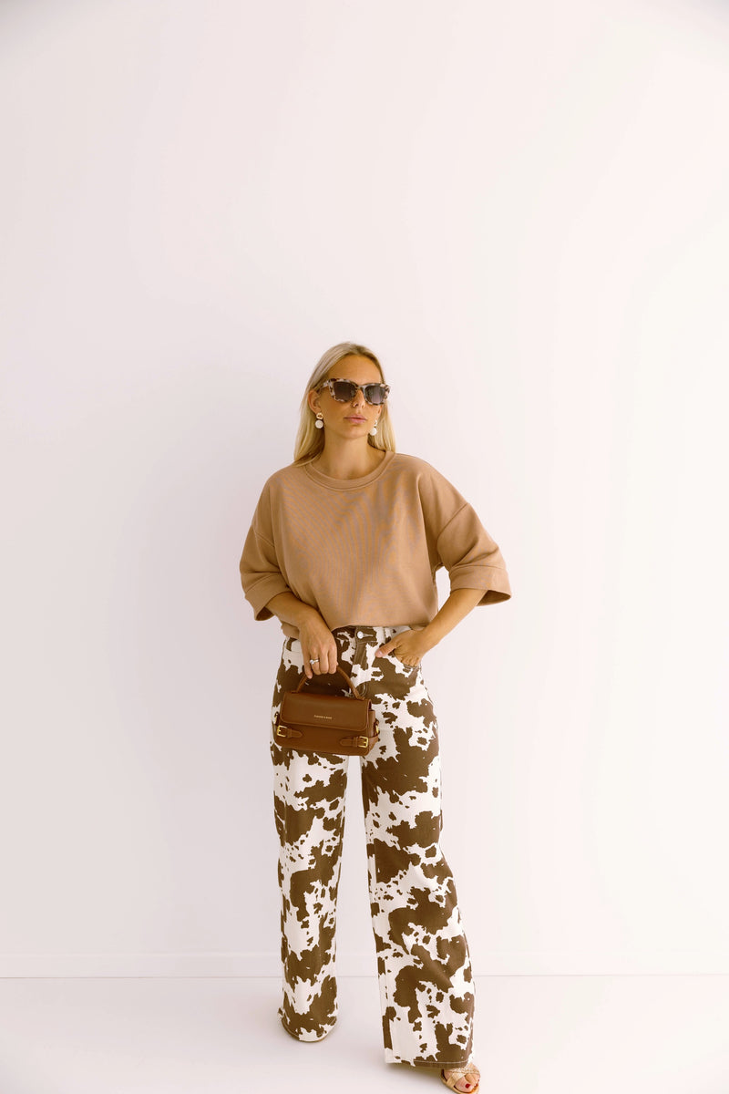 - Thibx Camel Sweater