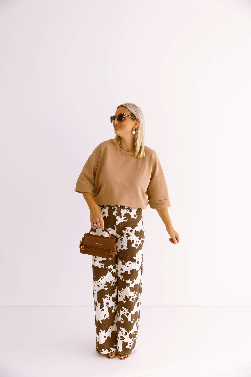 - Thibx Camel Sweater