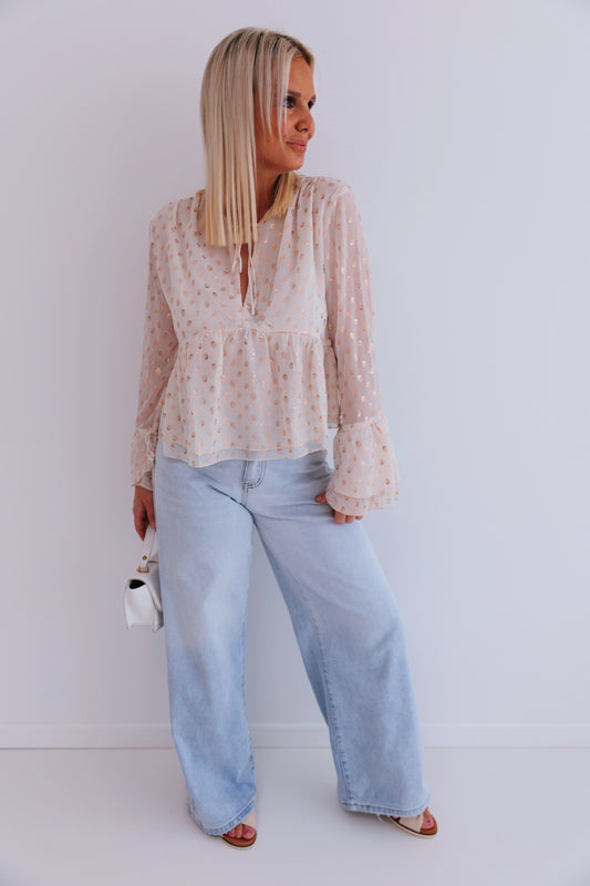 - Champagne gold Blouse
