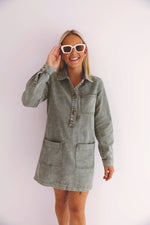 - Kiara Khaki Dress
