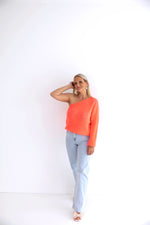 - Jelly Coral Off Shoulder