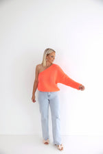 - Jelly Coral Off Shoulder