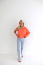 - Jelly Coral Off Shoulder