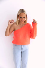 - Jelly Coral Off Shoulder