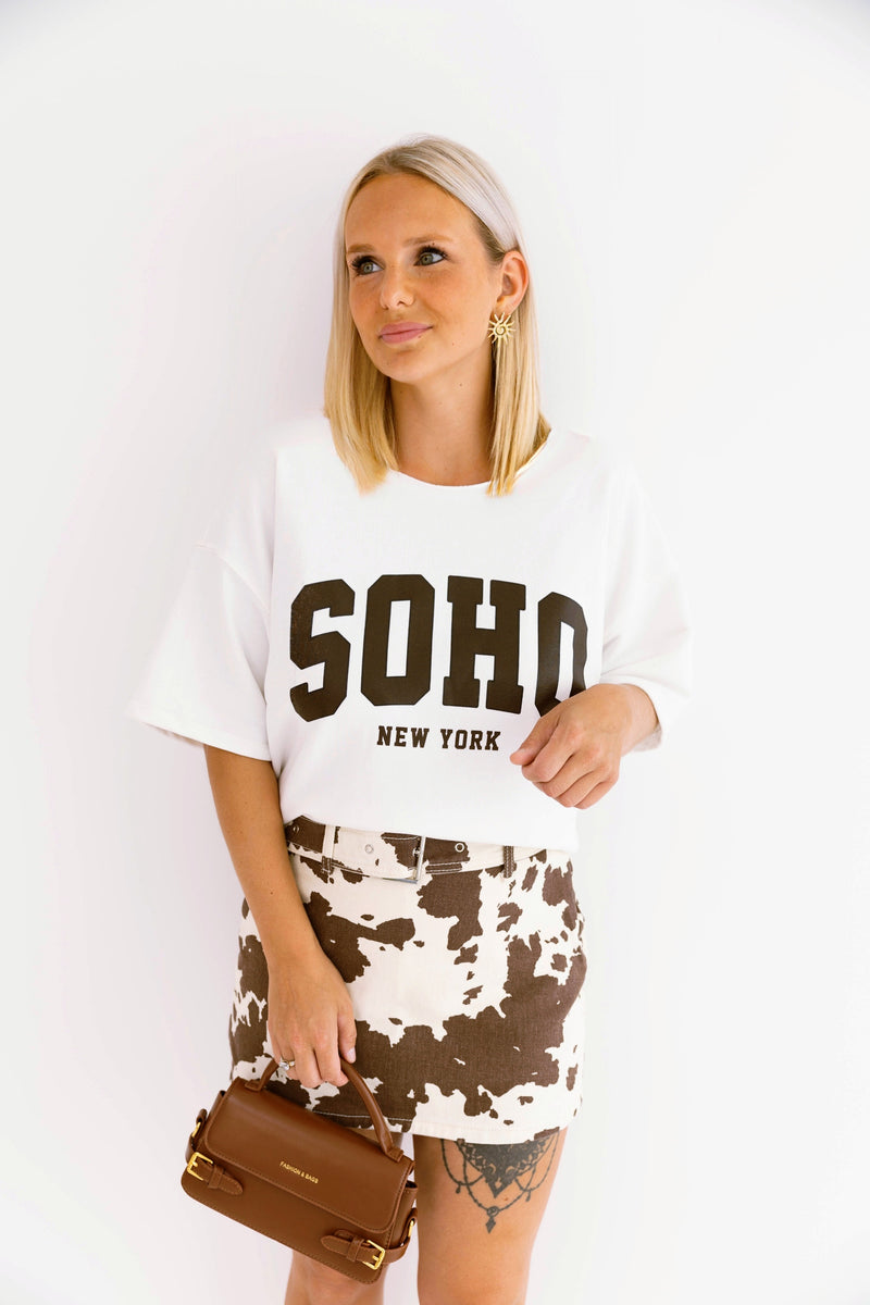 - Soho White Sweater