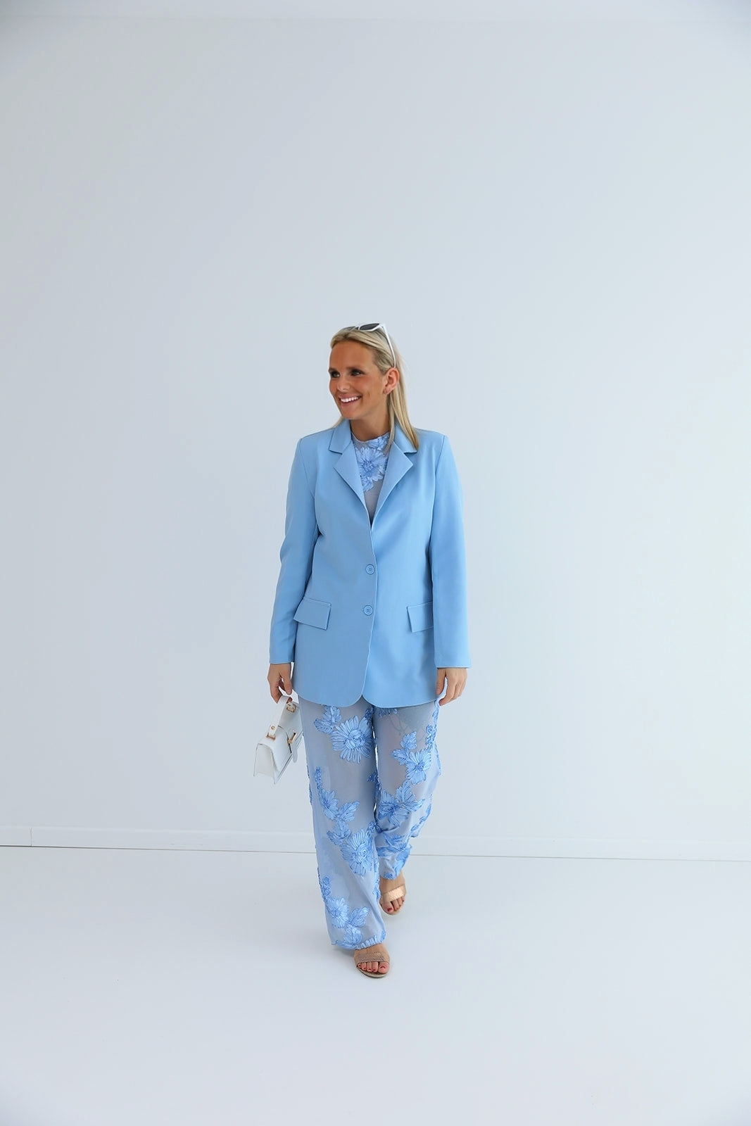 - Blue Flower Blouse