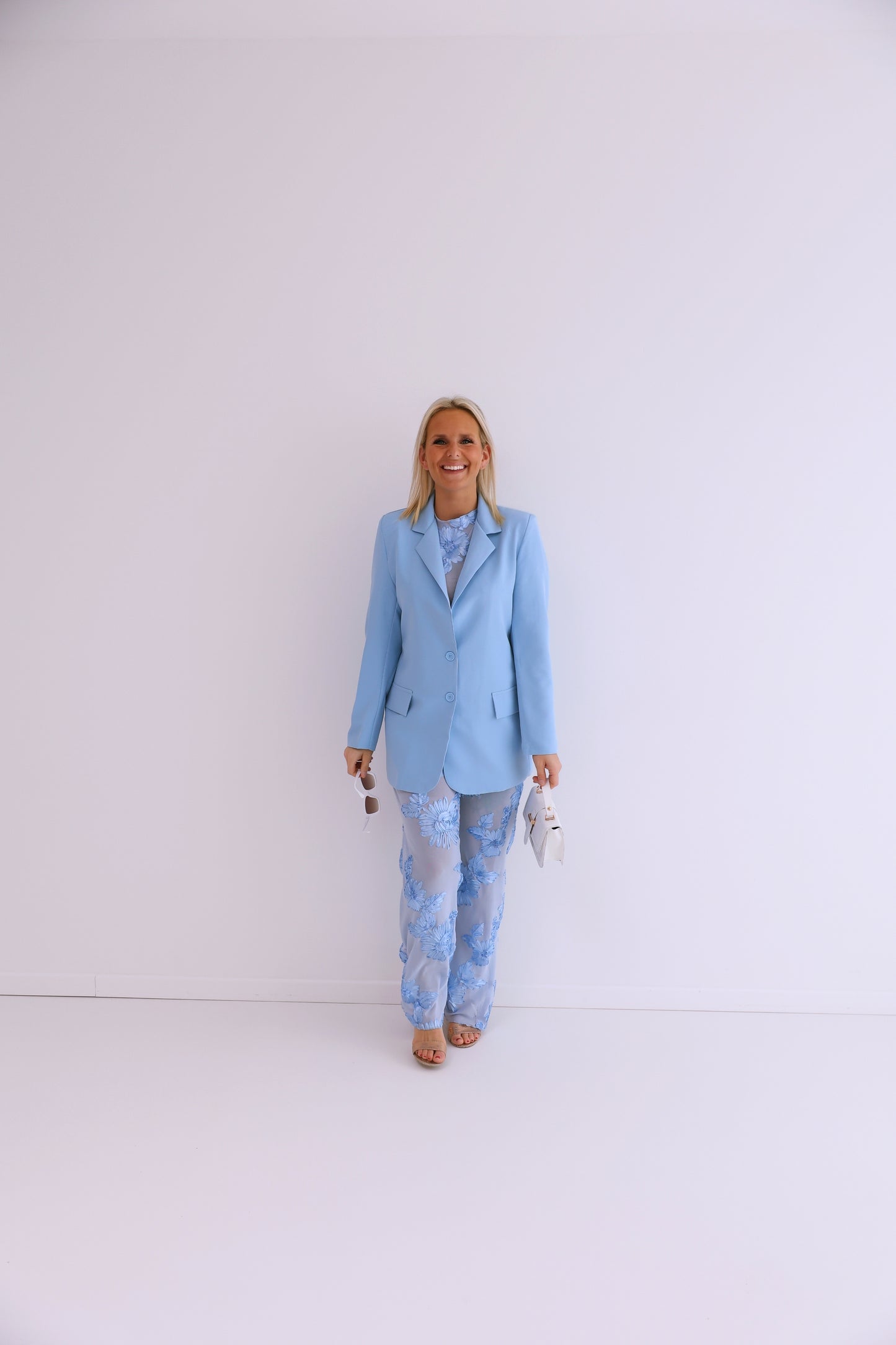 - Blue Flower Blouse