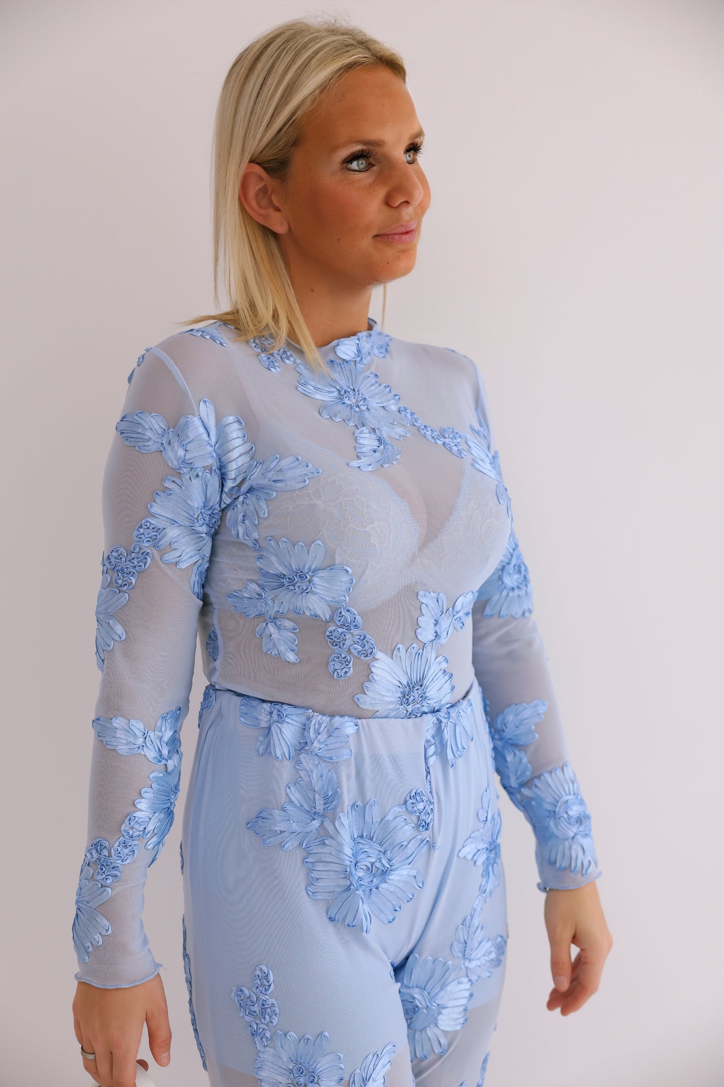 - Blue Flower Blouse