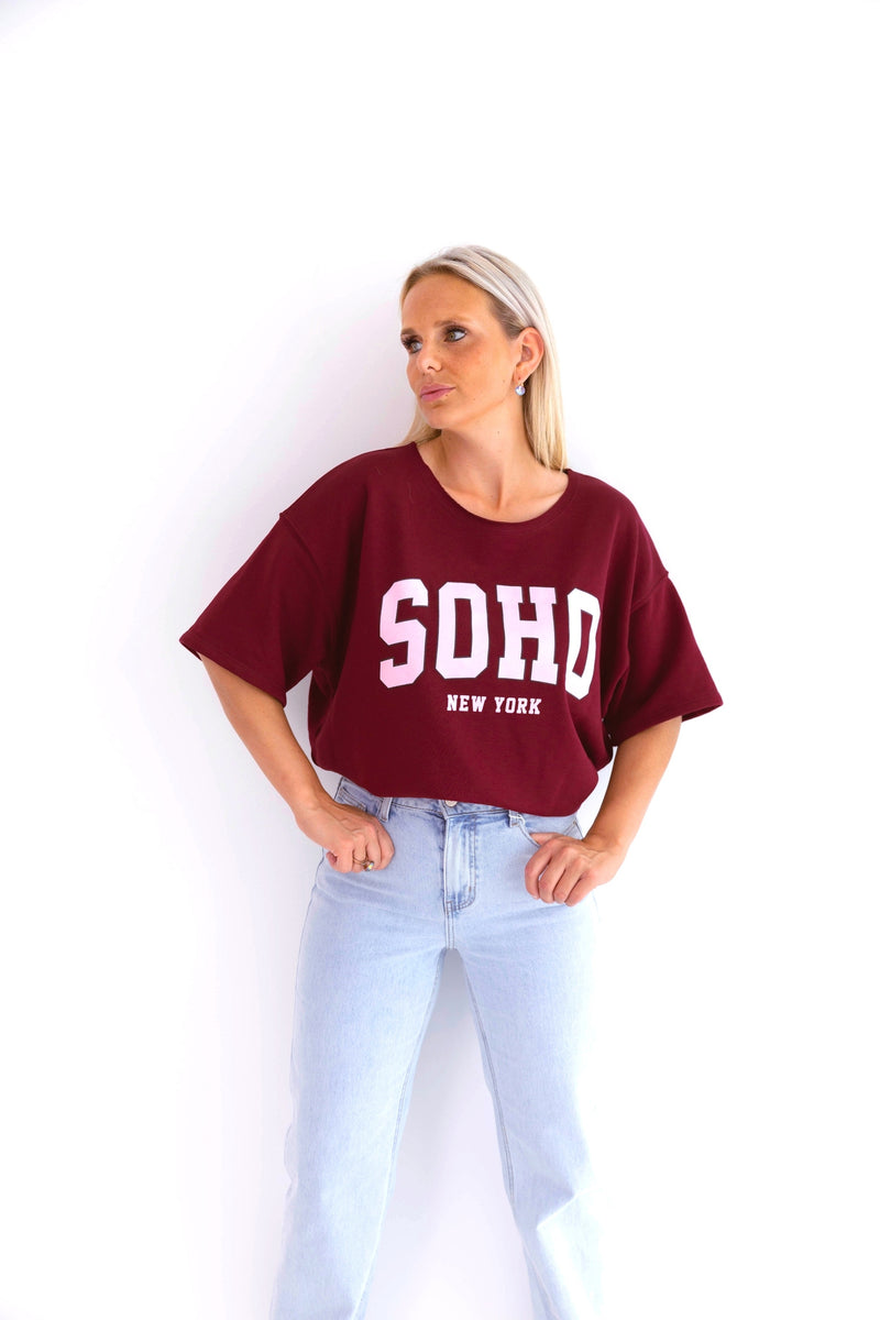 - Soho Bordeaux Sweater