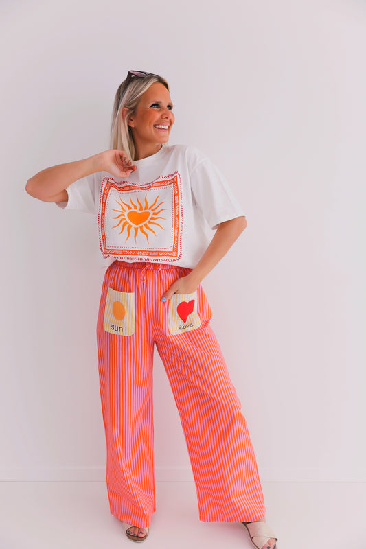 Sun-Love Wide Leg Trousers