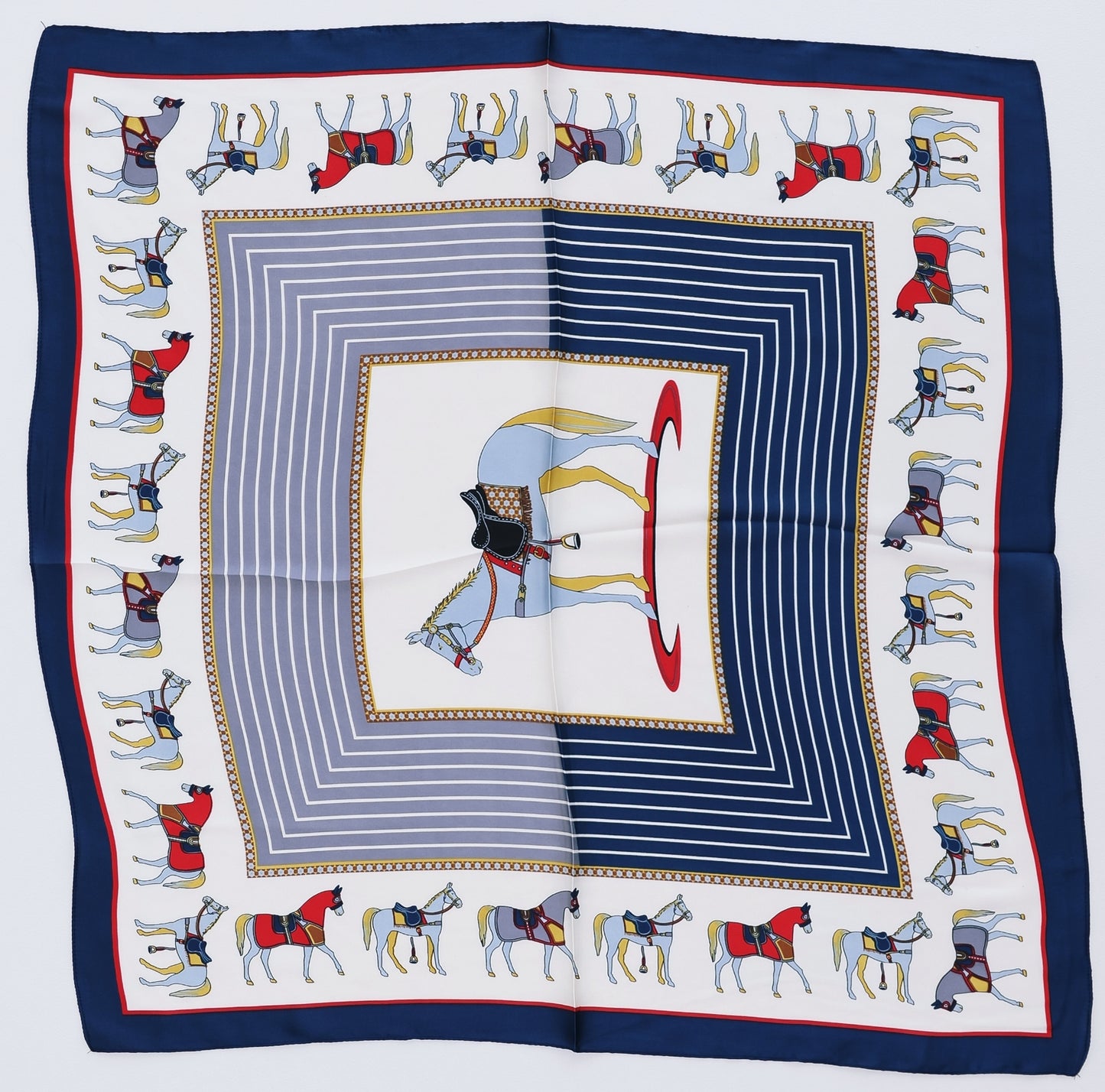 - Blue Horse Scarf