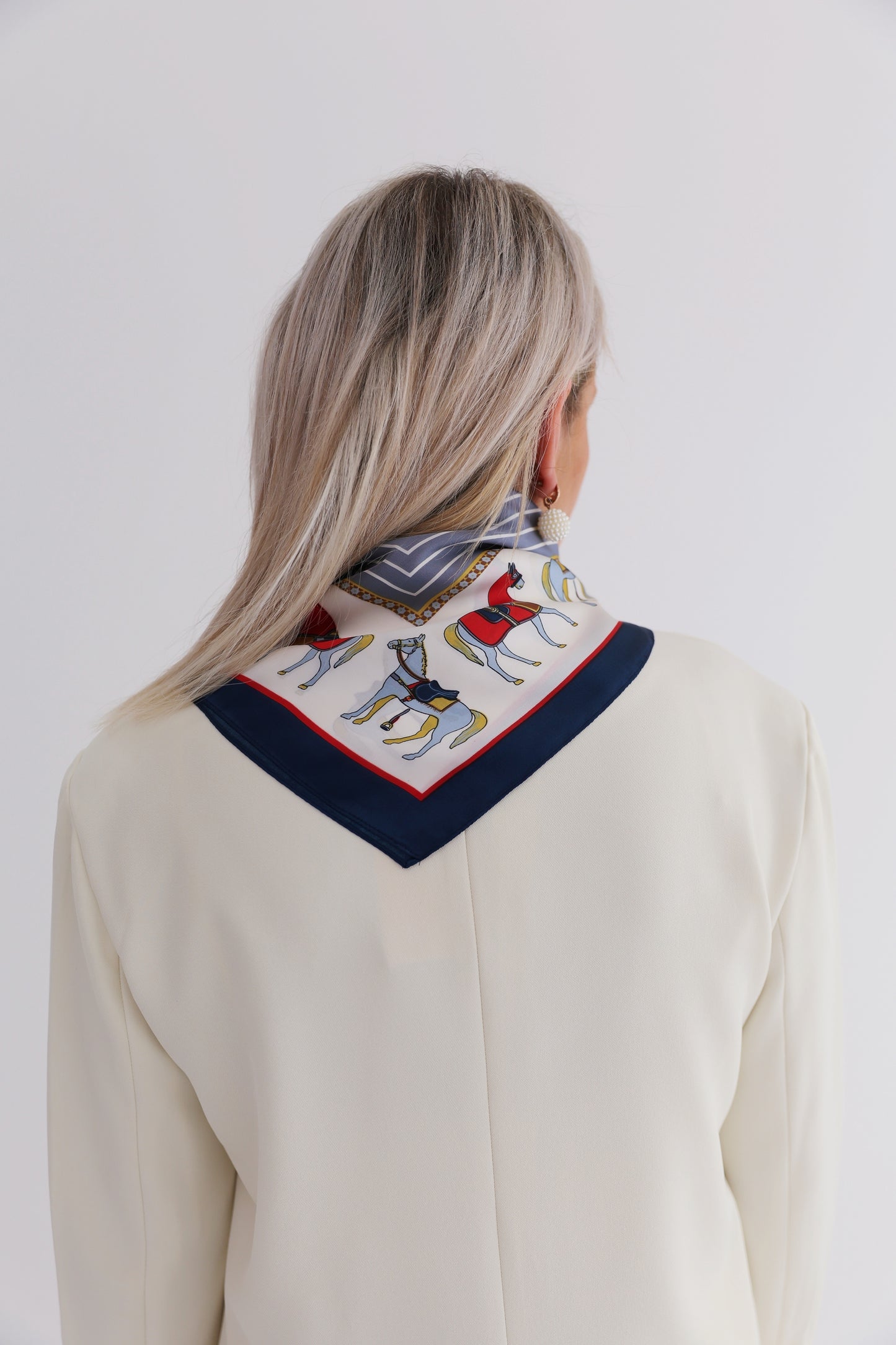 - Blue Horse Scarf