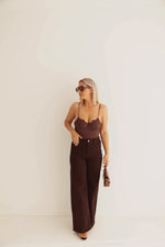 - Mokka Wide Leg Jeans
