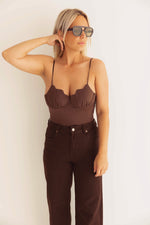 - Mokka Wide Leg Jeans