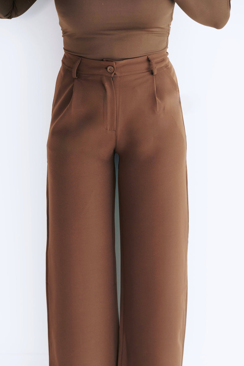 - Mocha Wide Pants