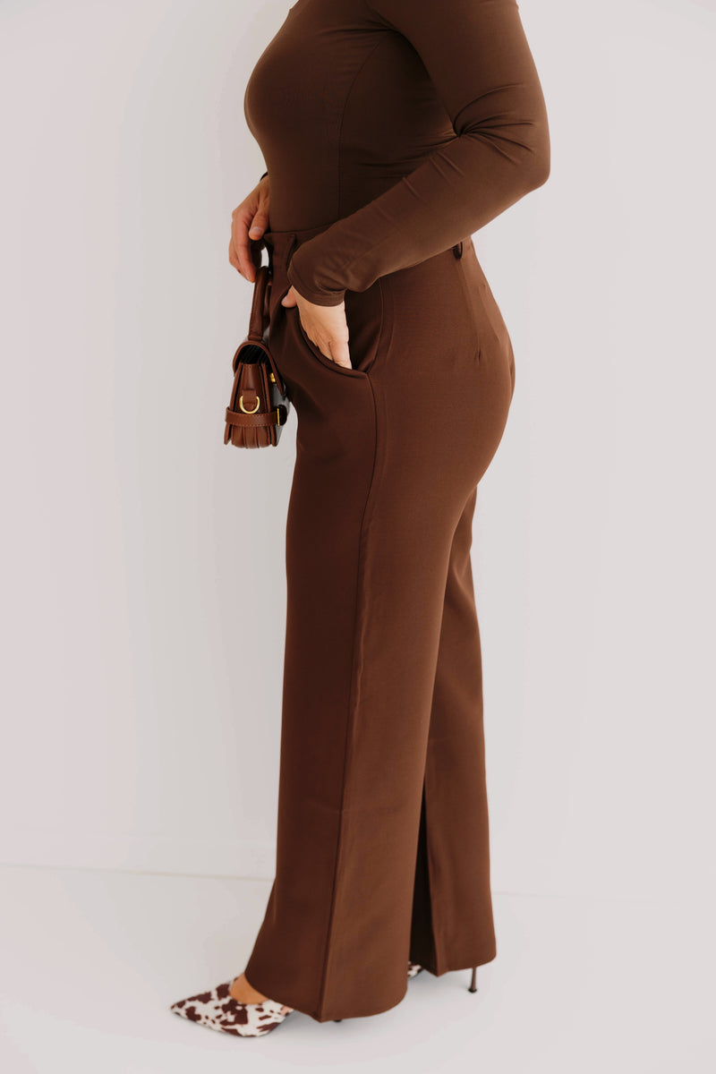 - Mocha Wide Pants