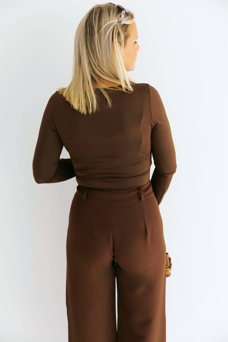 - Mocha Wide Pants