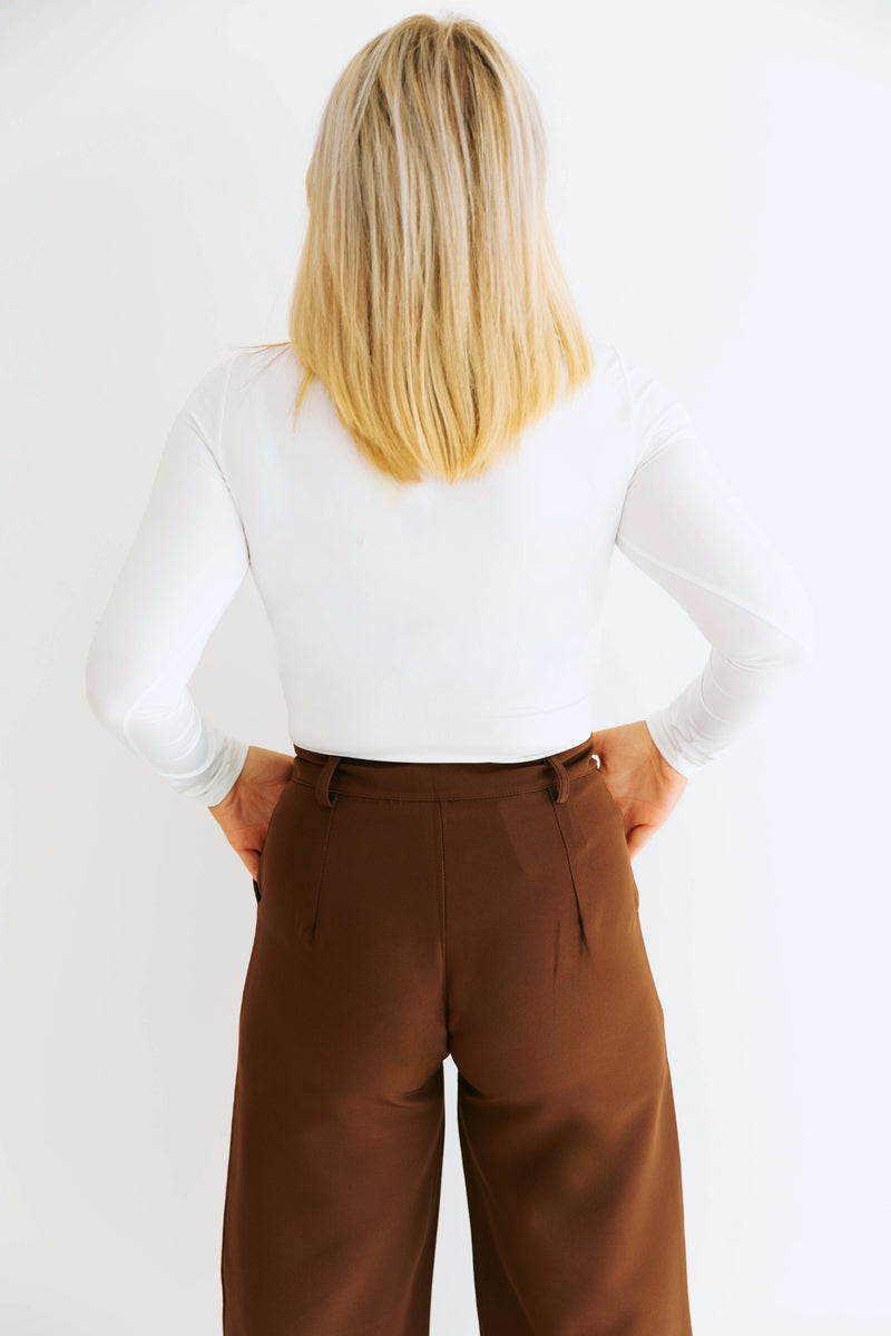 - Mocha Wide Pants