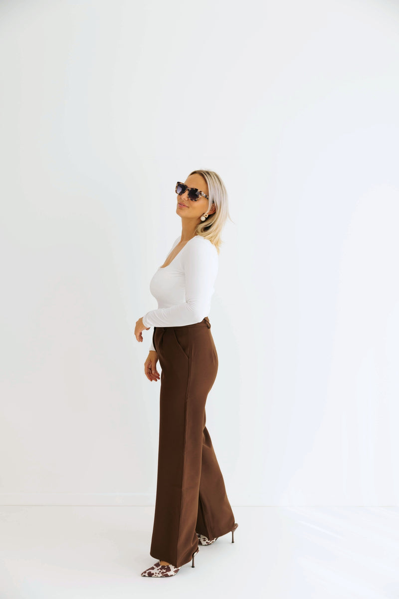 - Mocha Wide Pants