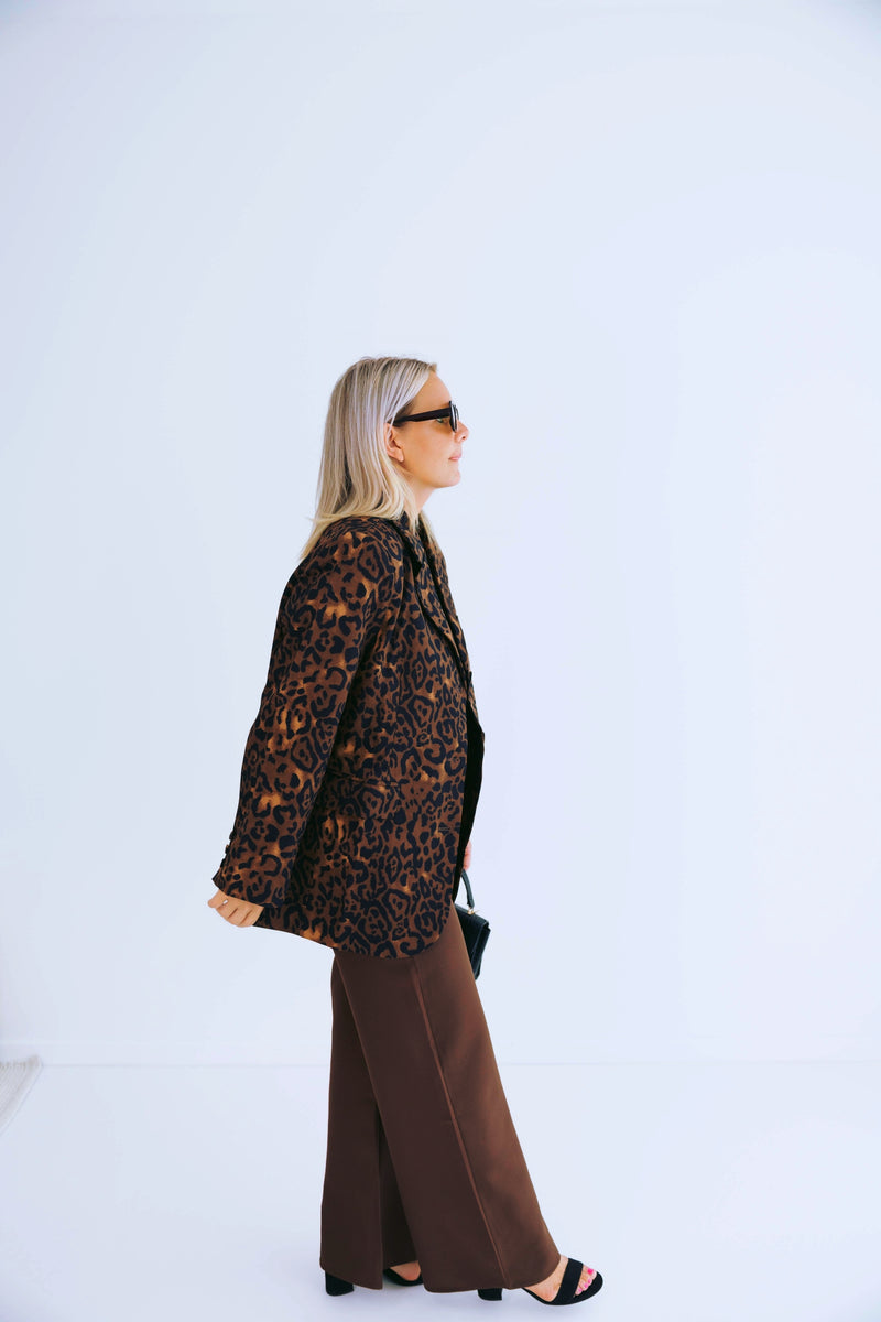 - Leopard Chic Blazer