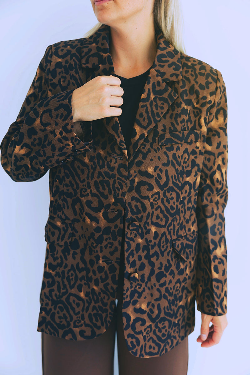 - Leopard Chic Blazer