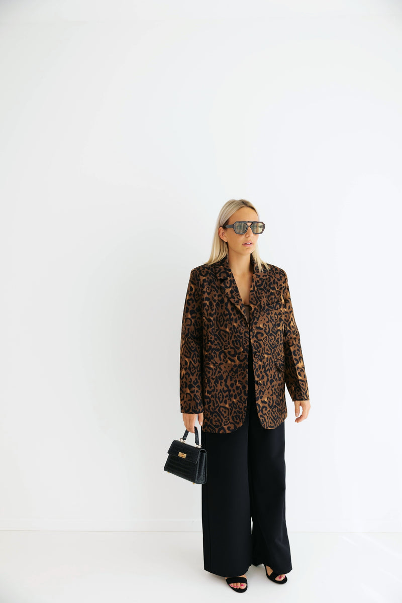 - Leopard Chic Blazer