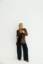 - Leopard Chic Blazer