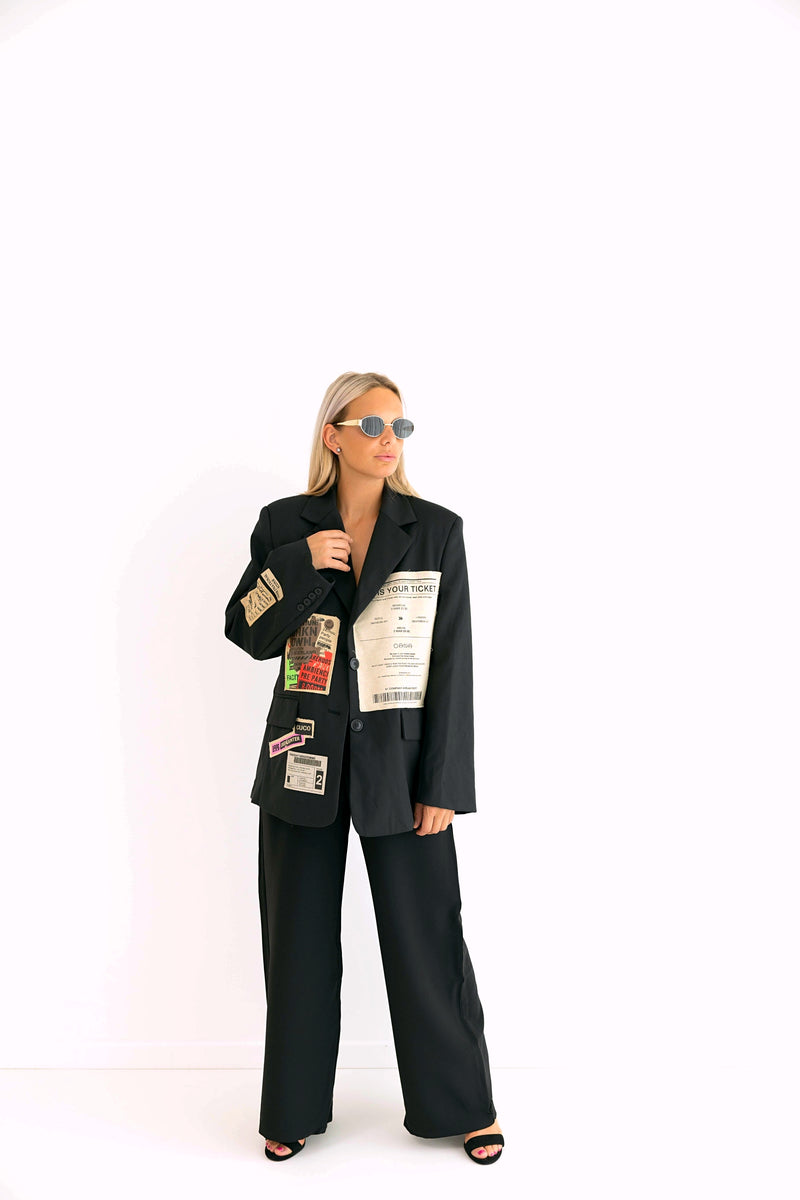 -  Noir Elegance Pants