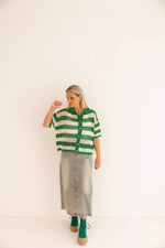 - Creta Crocheted Green Blouse