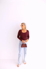 - Loöla Burgundy Top