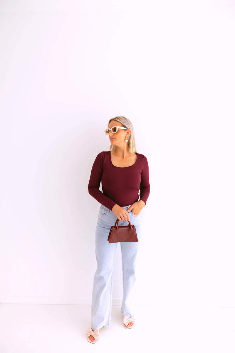 - Loöla Burgundy Top