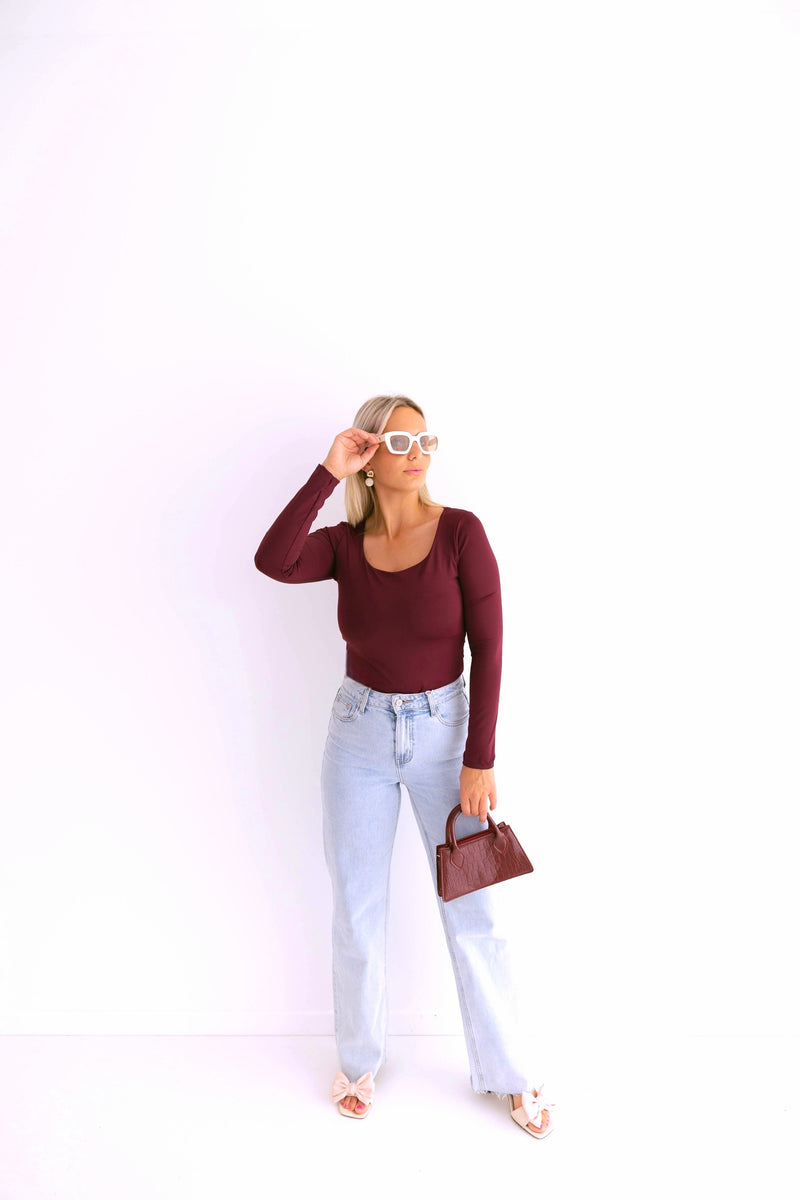 - Loöla Burgundy Top