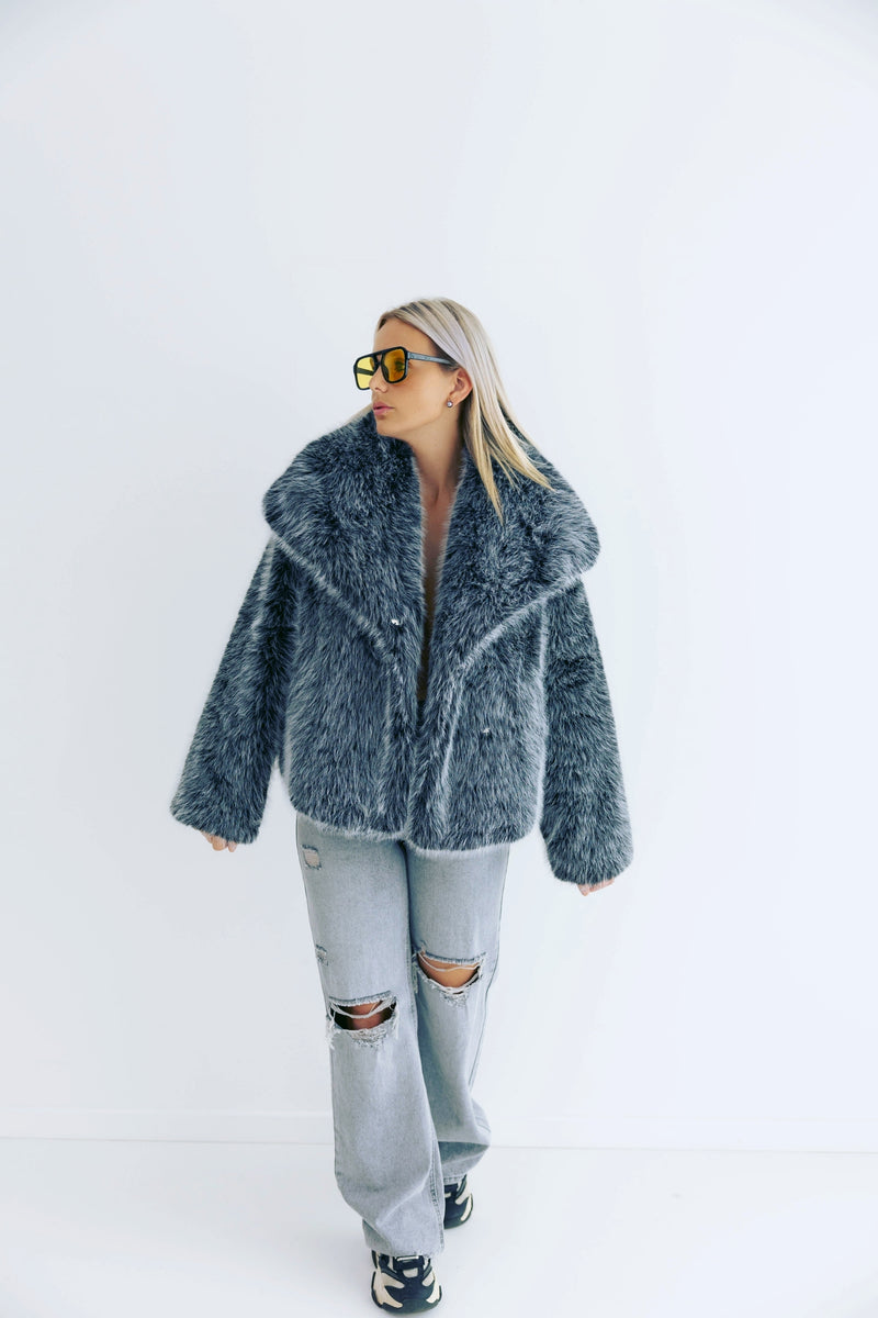- Black Swan Fur Coat