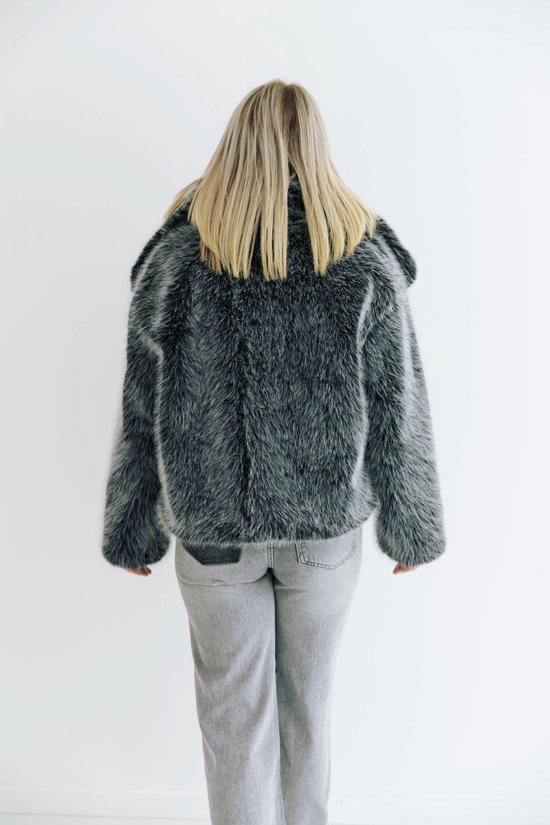 - Black Swan Fur Coat
