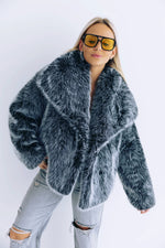 - Black Swan Fur Coat