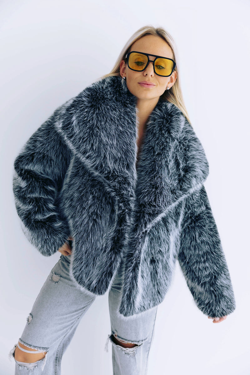 - Black Swan Fur Coat