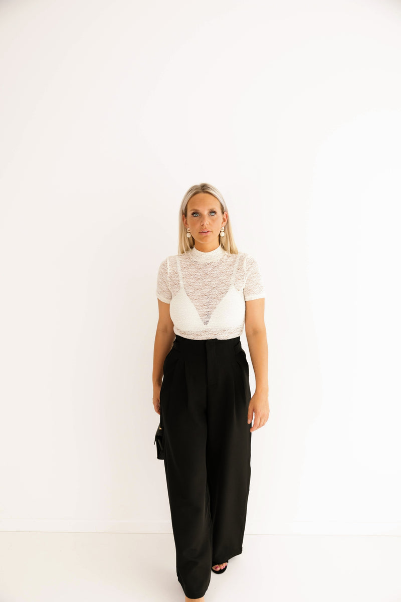 -  Noir Elegance Pants