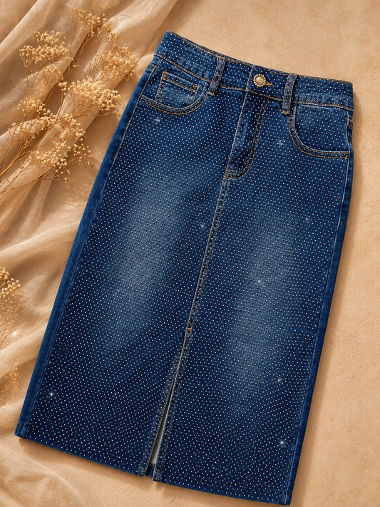 - Josje Pearl Jeans Skirt