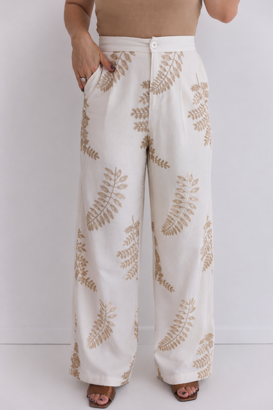 - Feather Trousers (Wide Leg)