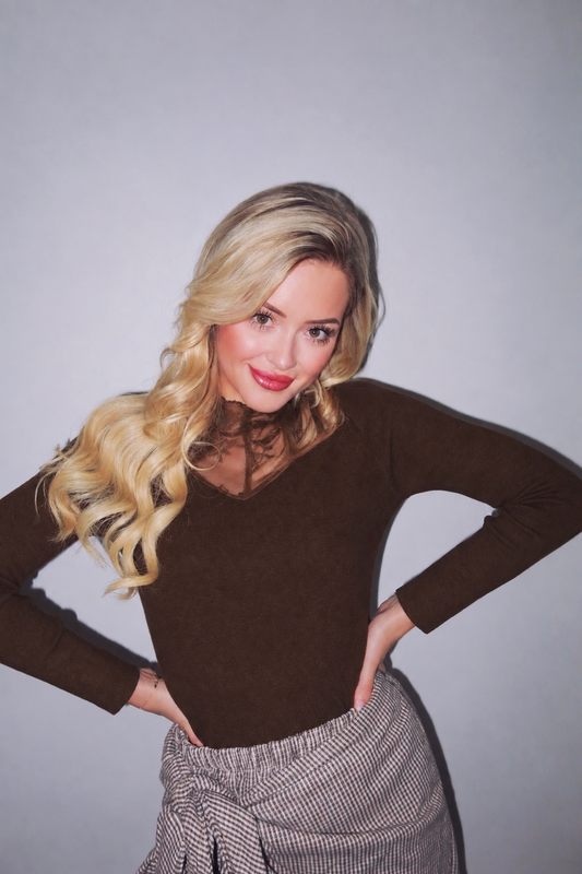 - Laura Brown Knit Sweater
