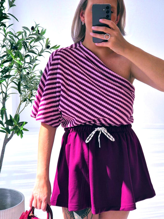 -Bibbi Bordeaux Skirt