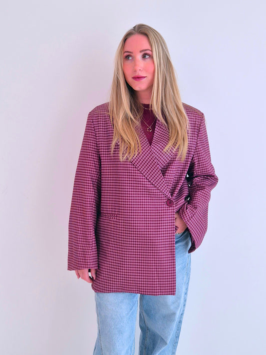 - Amber Burgundy Blazer