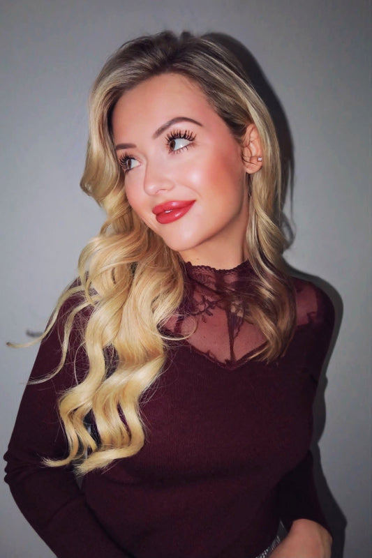 - Laura Burgundy Knit Sweater